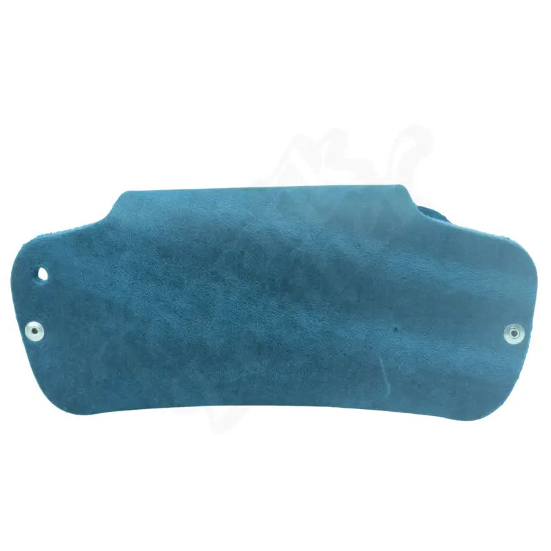 Blue leather arm guard shown with Premium Leather Eyeglass & Sunglasses Case