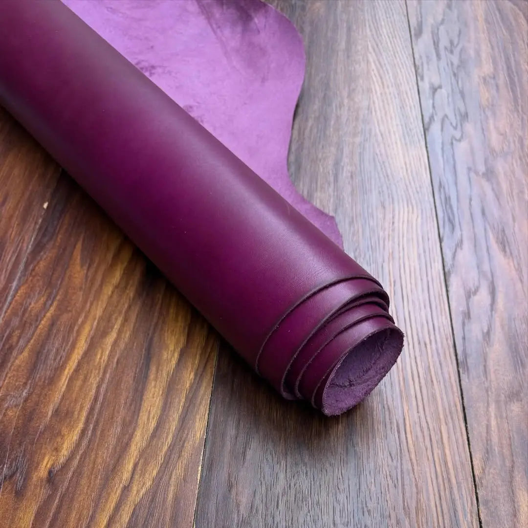 Purple Full Vegetable Tanned Leather