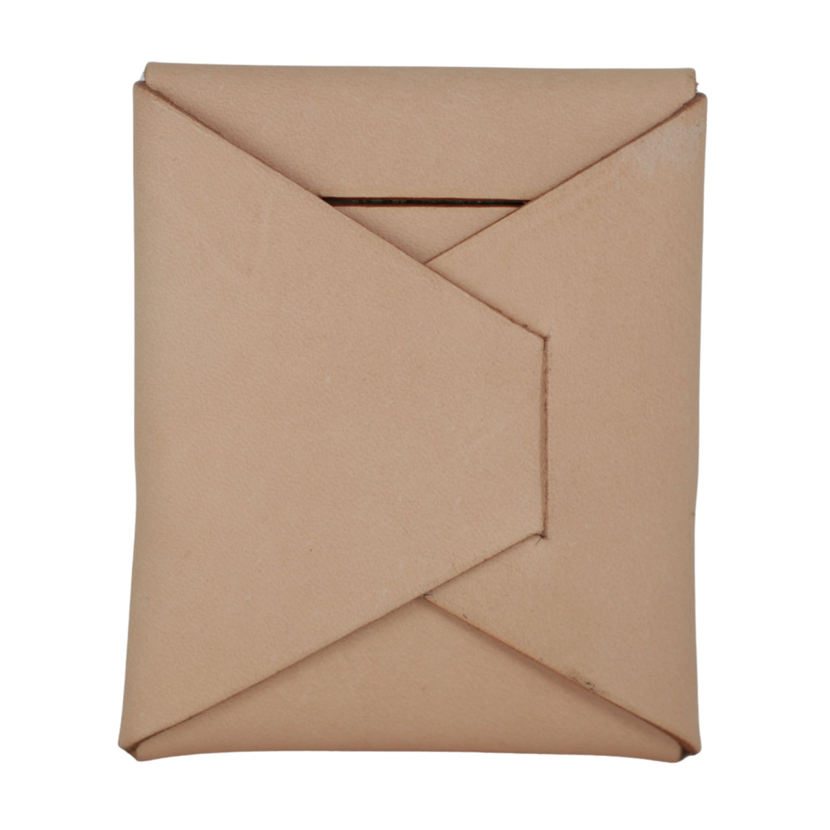 A light tan kraft paper envelope-style pouch with a diagonal flap closure, shown against a plain white background. 