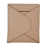A light tan kraft paper envelope-style pouch with a diagonal flap closure, shown against a plain white background. 