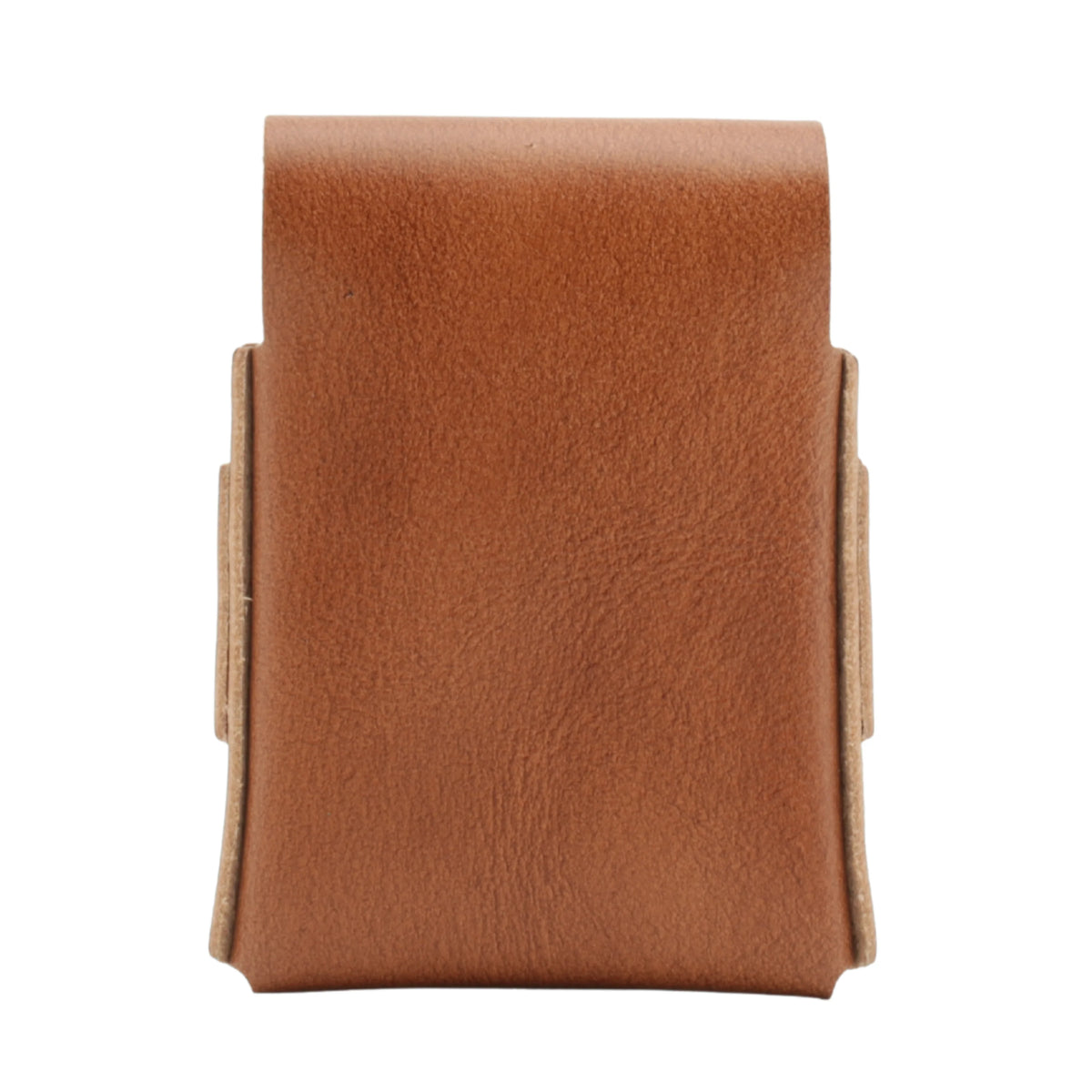 Brown leather wallet on a white background 