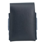 Black leather wallet on a white background 