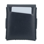Slade Classic navy blue leather wallet detail 