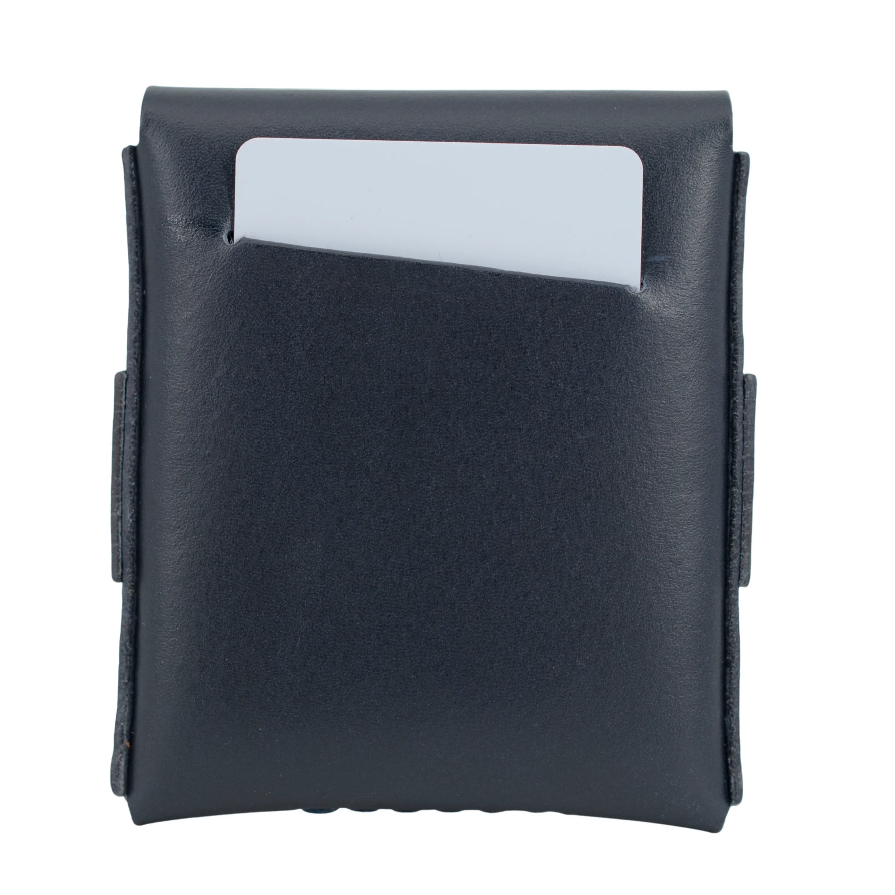 Slade Classic navy blue leather wallet detail 