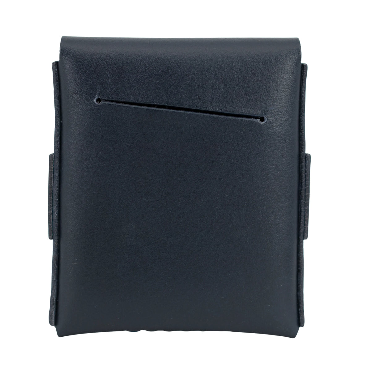 Slade Classic navy blue full grain leather wallet, alternate view 