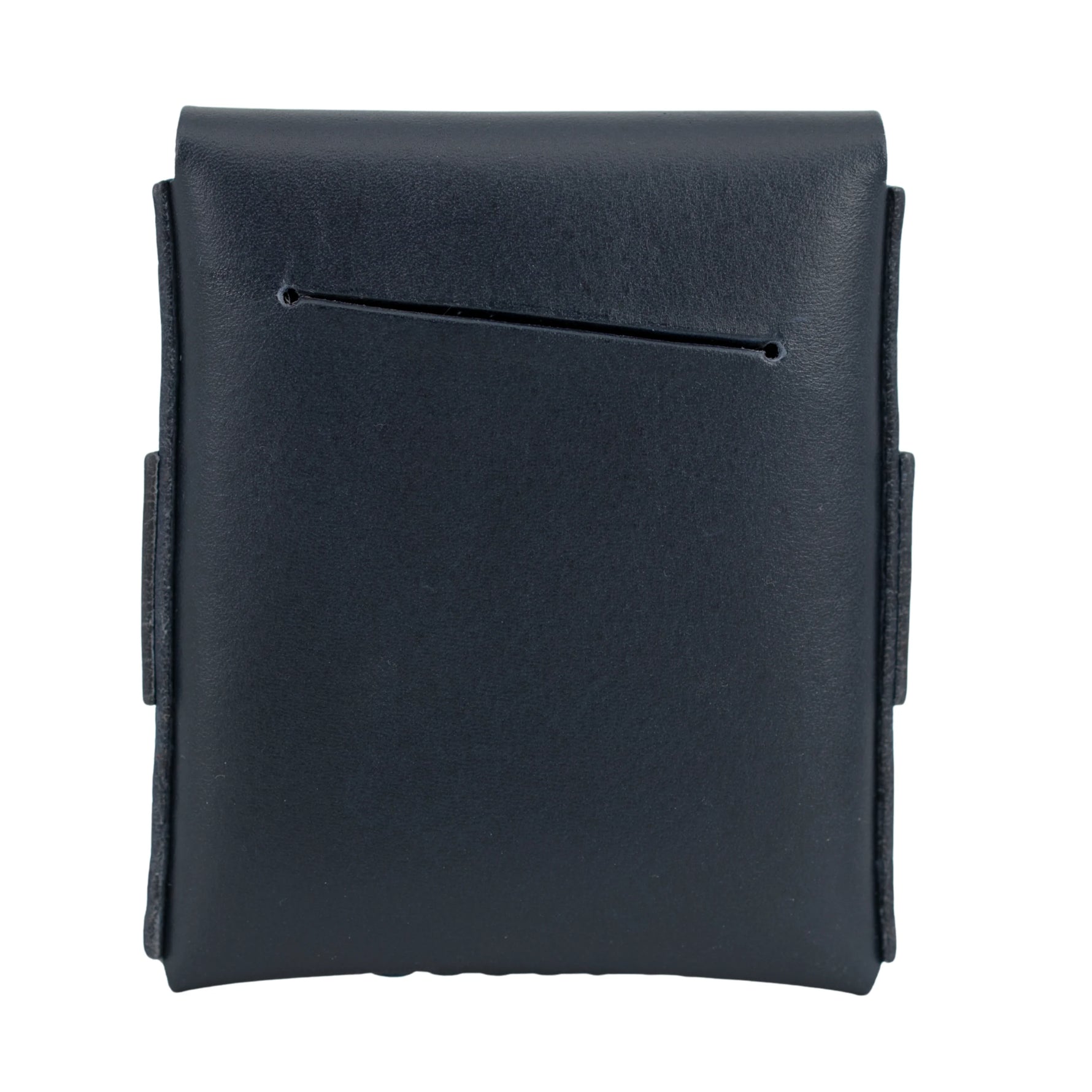 Slade Classic navy blue full grain leather wallet, alternate view 
