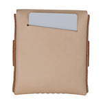 Slade Classic natural full grain leather wallet detail 