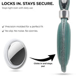 Teal and silver product with text highlighting security features on a white background 