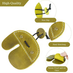 Olive-green Leather Archery Finger Tab for optimal archery shooting tab and archery equipment 