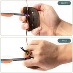 Leather Archery Finger Tab for precise archery shooting tab and archery equipment 