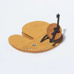 Tan leather archery finger tab for comfortable archery shooting tab and equipment 
