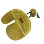 Olive-green leather archery finger tab for archery shooting tab and archery equipment 