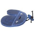 Blue leather archery finger tab for comfortable archery shooting tab and archery equipment 