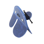Blue leather archery finger tab for comfortable archery shooting tab and equipment 