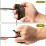 Leather Archery Finger Tab for precise archery shooting and archery equipment use 