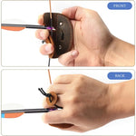 Leather Archery Finger Tab for precise archery shooting tab and archery equipment 