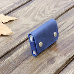 Blue Leather Cardholder for Minimalist Leather Card Holder Wallet and Card Holder Leather Styles 