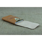 Ultra-Slim No-Stitch Wallet held in hand, demonstrating its ergonomic and lightweight design for effortless carrying.