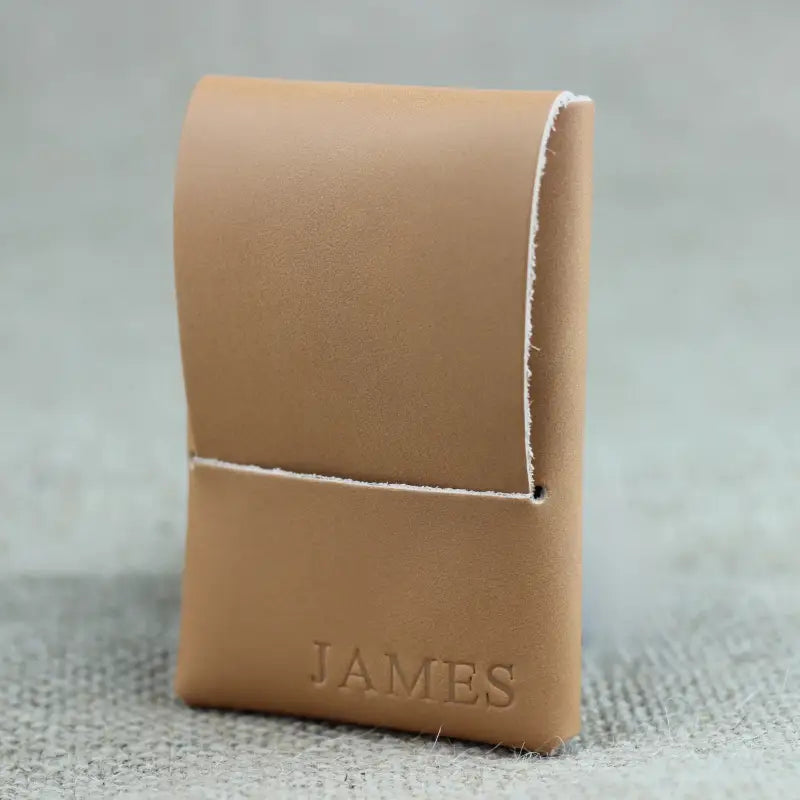 Tan leather cardholder for Origa Mini ultra-slim leather credit card holder homepage image