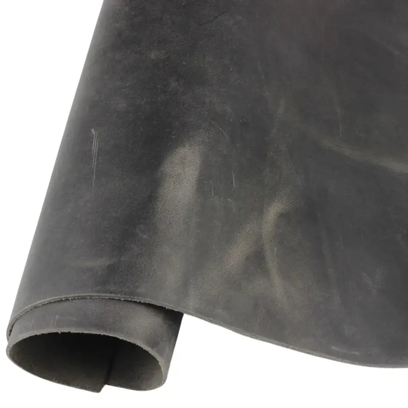 Rolled black rubber sheet for use with Premium Full Grain Leather Sheets for Crafts & DIY 