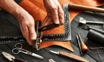 Leather crafting tools with premium full grain leather sheets for crafts and DIY projects 