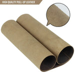 Two rolls of full grain leather sheets for crafts, perfect for DIY projects 