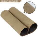 Two rolls of full grain leather sheets for crafts, perfect for DIY projects