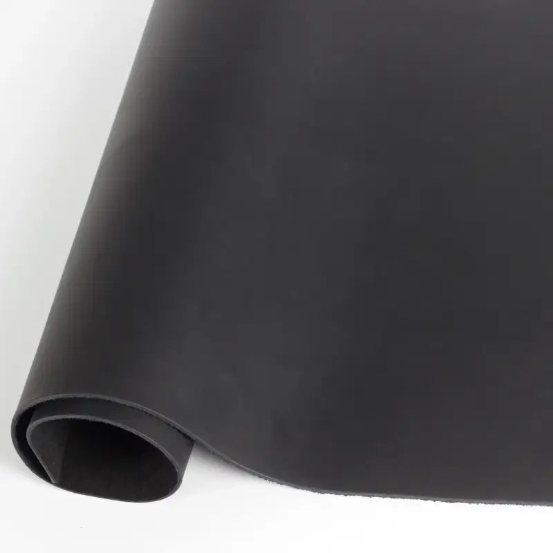 Rolled black rubber sheet for crafting with Full-Grain Genuine Leather Sheets for Crafts