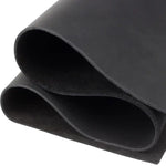 Rolled black rubber sheet for Full-Grain Genuine Leather Sheets in crafting and tooling