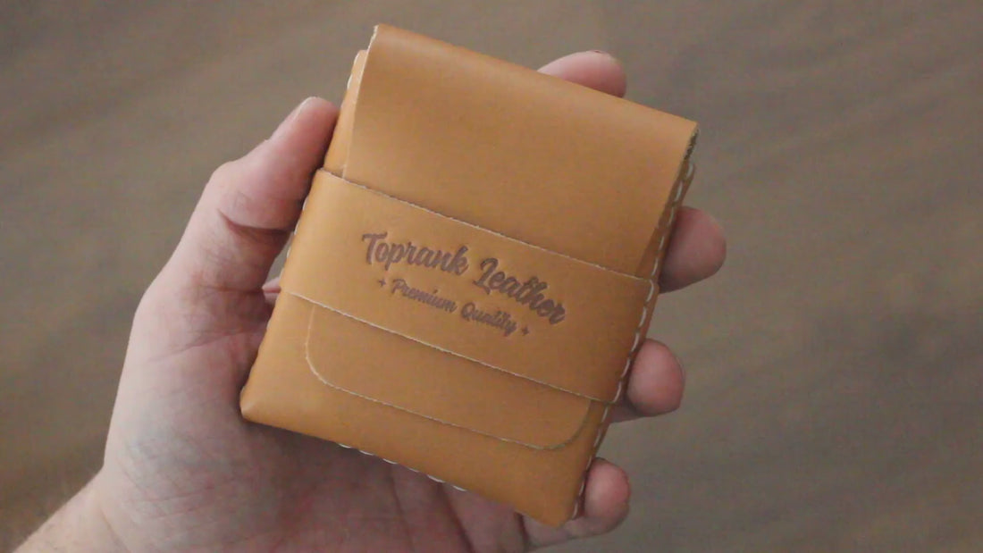 Video showcasing the Slim Leather Cardholder – a compact, handcrafted wallet designed for lifetime durability. Experience premium full-grain leather, minimalist design, and superior craftsmanship for everyday use.