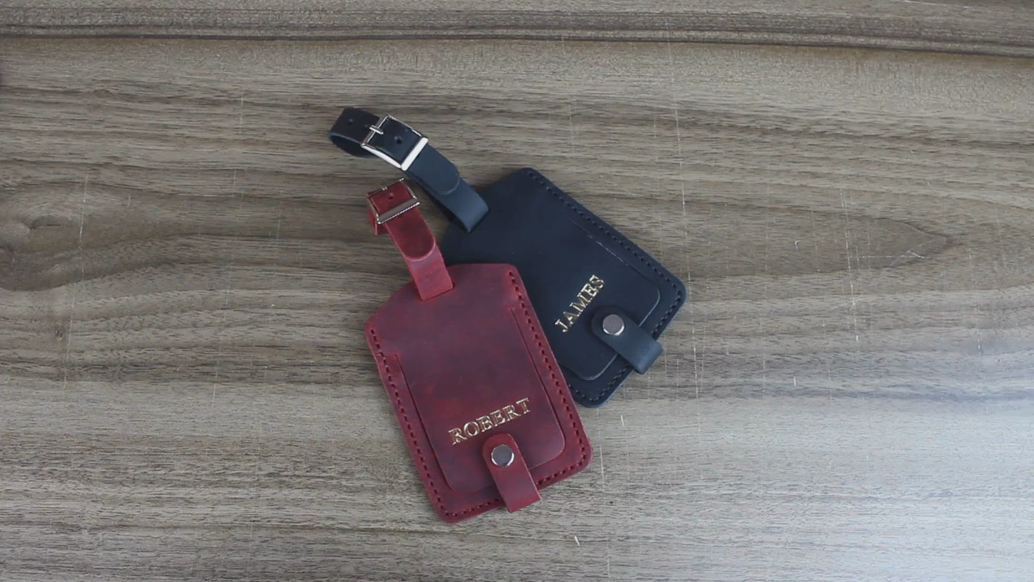 Custom Leather Luggage Tag