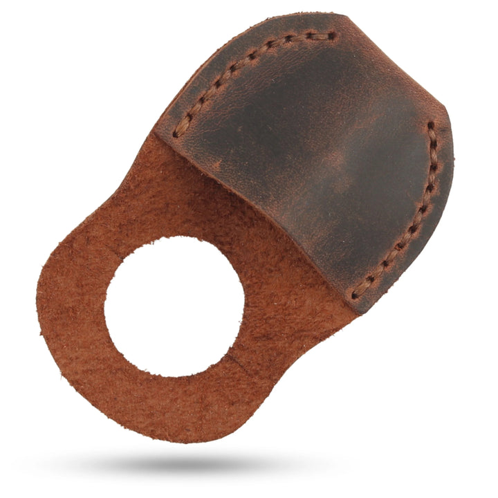 Tan leather thumb guard for wood carving #Tan