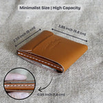 Trifold Slim Wallet Trifold Slim Handmade Leather Wallet | Full Grain Leather