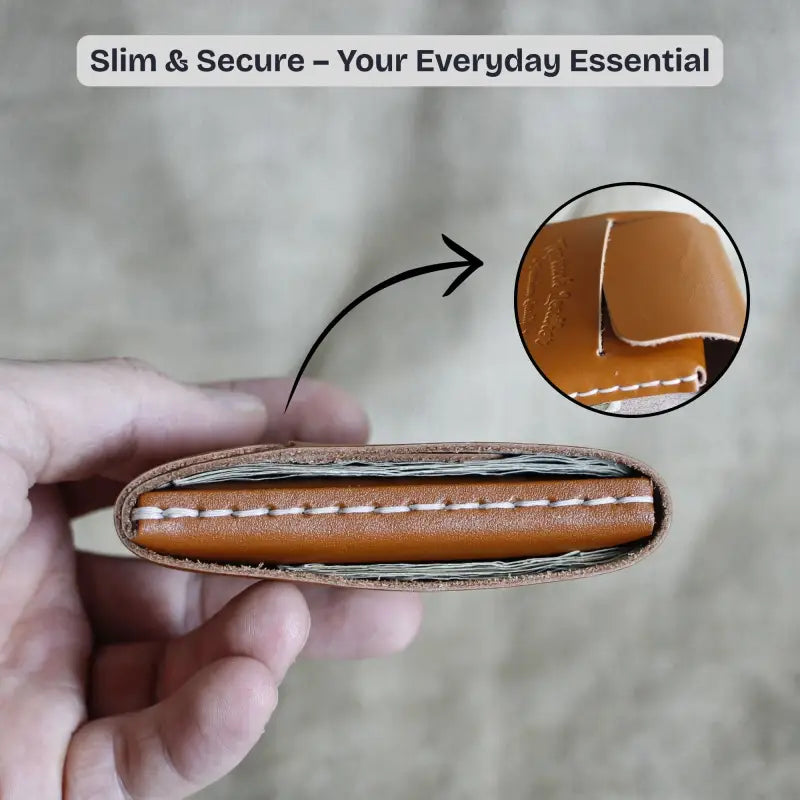 Trifold Slim Wallet Trifold Slim Handmade Leather Wallet | Full Grain Leather