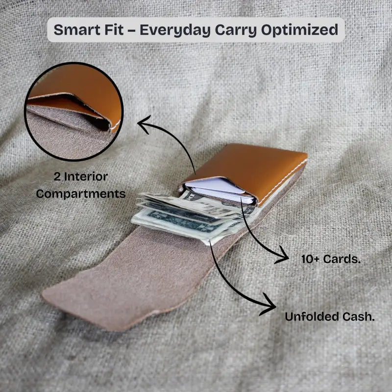 Trifold Slim Wallet Trifold Slim Handmade Leather Wallet | Full Grain Leather