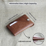 Trisnap Fold Wallet Trisnap Fold Minimalist Leather Wallet | Secure & Stitch Free Design