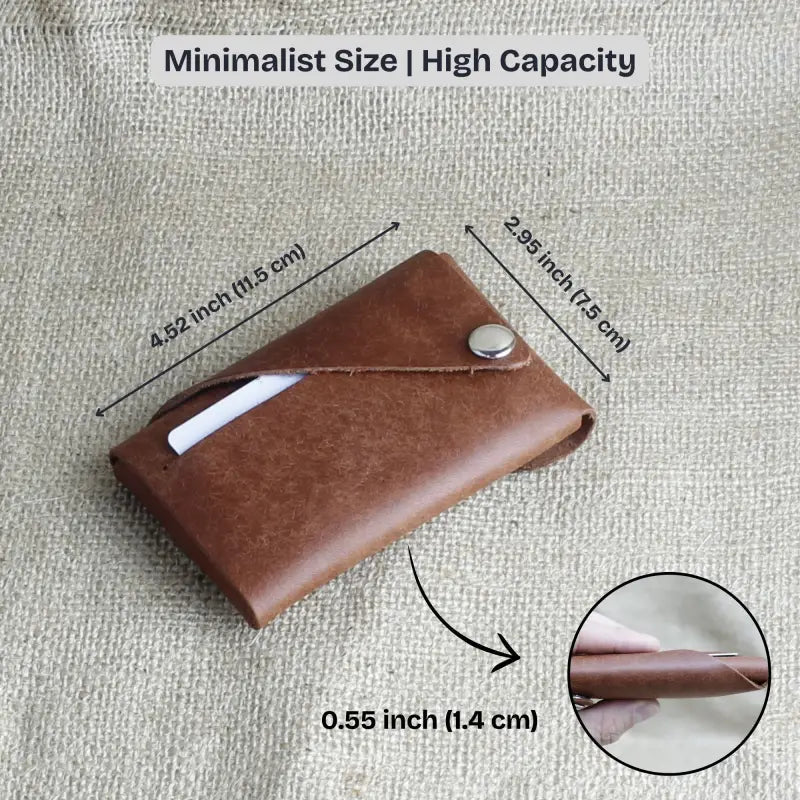 Trisnap Fold Wallet Trisnap Fold Minimalist Leather Wallet | Secure & Stitch Free Design
