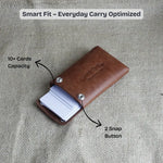 Trisnap Fold Wallet Trisnap Fold Minimalist Leather Wallet | Secure & Stitch Free Design